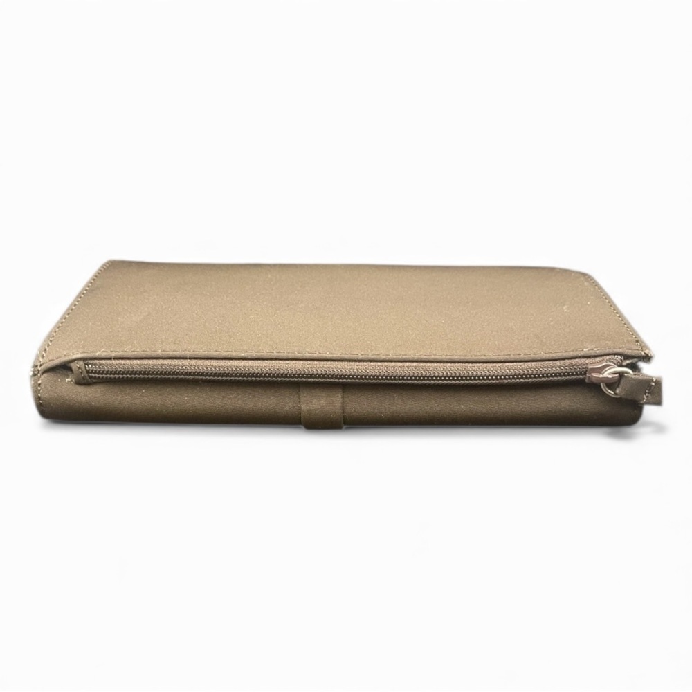 Liz Claiborne Trifold Envelop Wallet Nylon Chocolate Brown Card Holder NWOT - Picture 7 of 9